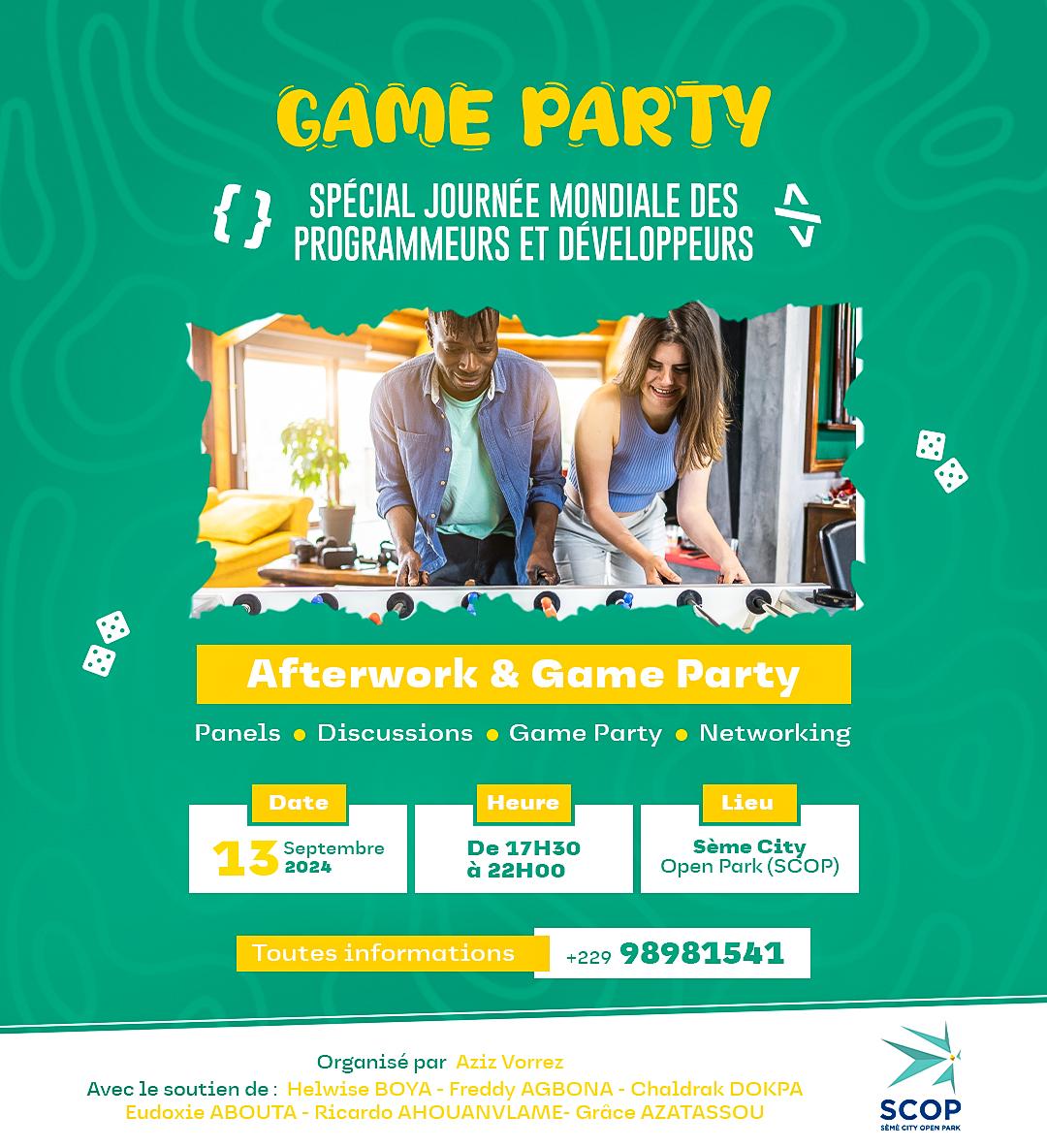 Game Party & After work : Journée mondiale des programmeurs et développeurs 2024